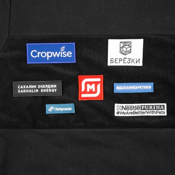 Худи унисекс Patch Catcher со вставкой из липучки, черное Худи унисекс Patch Catcher со вставкой из липучки, черное