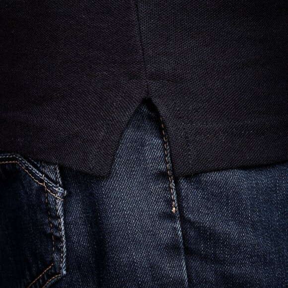 Рубашка поло Virma Stripes, черная Рубашка поло Virma Stripes, черная