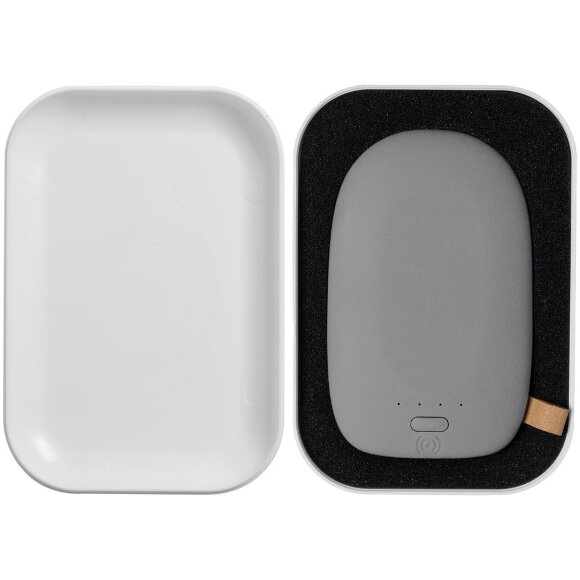 Аккумулятор с беспроводной зарядкой Pebble Wireless 9000 мАч, серый Аккумулятор с беспроводной зарядкой Pebble Wireless 9000 мАч, серый