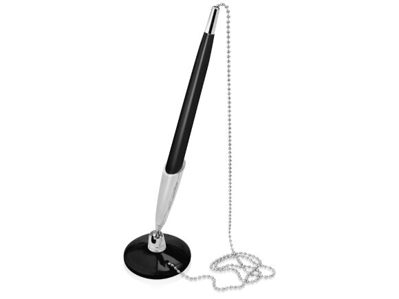 Ручка шариковая на подставке Холд, черный Ручка шариковая на подставке Холд, черный