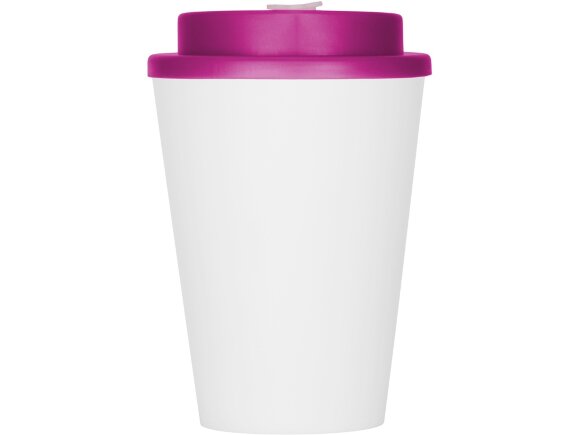 Пластиковый стакан Take away с двойными стенками и крышкой с силиконовым клапаном, 350 мл, белый/фуксия Пластиковый стакан Take away с двойными стенками и крышкой с силиконовым клапаном, 350 мл, белый/фуксия