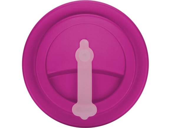 Пластиковый стакан Take away с двойными стенками и крышкой с силиконовым клапаном, 350 мл, белый/фуксия Пластиковый стакан Take away с двойными стенками и крышкой с силиконовым клапаном, 350 мл, белый/фуксия