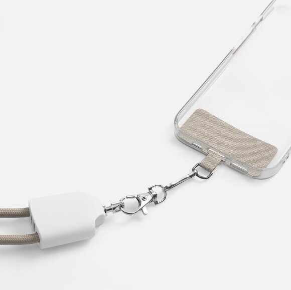 Кабель-ланьярд energyFlex Pro, серо-бежевый Кабель-ланьярд energyFlex Pro, серо-бежевый