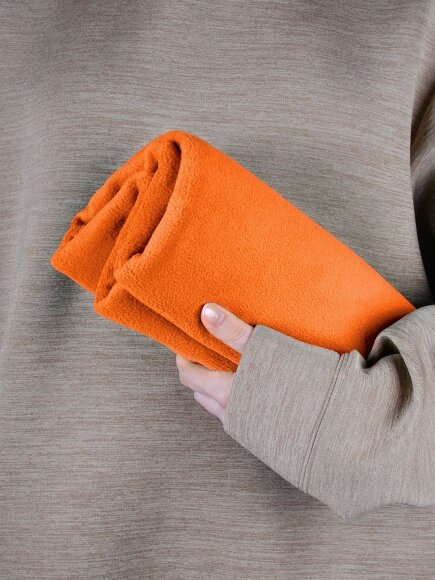 Флисовый плед Warm&Peace, оранжевый Флисовый плед Warm&Peace, оранжевый
