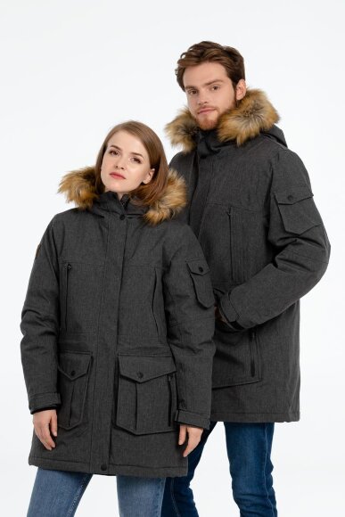 Парка женская Explorer, серый меланж Парка женская Explorer, серый меланж