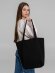 Сумка для покупок на молнии Shopaholic Zip, черная Сумка для покупок на молнии Shopaholic Zip, черная
