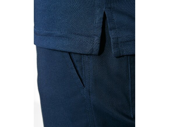 Поло Polaris мужское c длинным рукавом, нэйви/неоновый оранжевый Поло Polaris мужское c длинным рукавом, нэйви/неоновый оранжевый