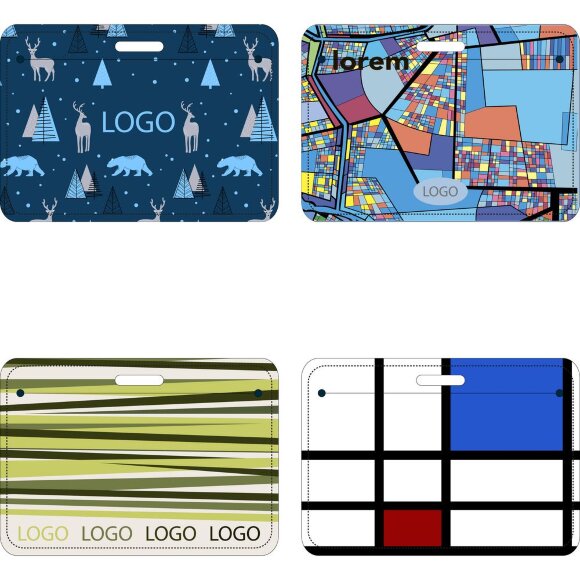 Карман для пропуска Saff Plus на заказ, горизонтальный Карман для пропуска Saff Plus на заказ, горизонтальный