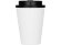 Пластиковый стакан Take away с двойными стенками и крышкой с силиконовым клапаном, 350 мл, белый/черный