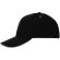 Бейсболка Classic, черная с белым кантом
