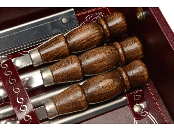 Набор подарочный, 041-6м/0,5 серебро, темно-бордовый Набор подарочный, 041-6м/0,5 серебро, темно-бордовый