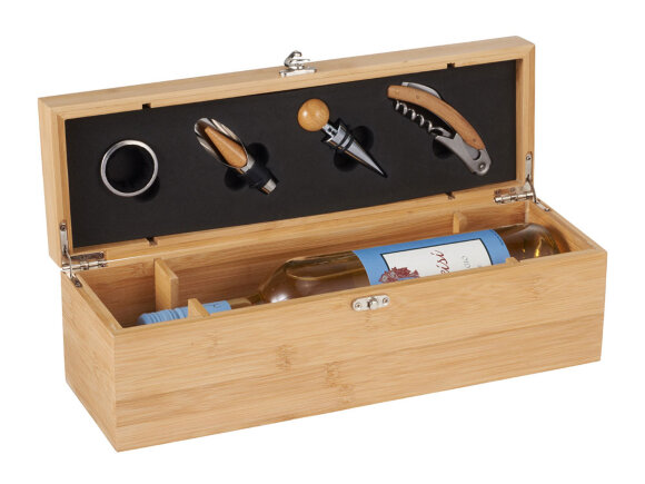 Набор для вина в бамбуковом кейсе Anniversary (Р) Набор для вина в бамбуковом кейсе Anniversary (Р)