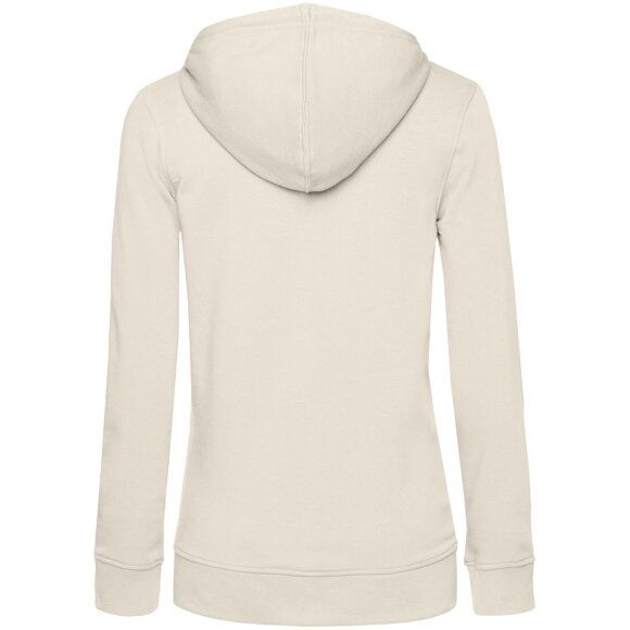 Толстовка на молнии с капюшоном женская BNC Inspire (Organic), молочно-белая Толстовка на молнии с капюшоном женская BNC Inspire (Organic), молочно-белая