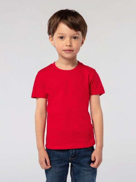 Футболка детская Pioneer Kids, красная Футболка детская Pioneer Kids, красная