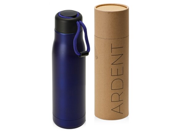 Вакуумный термос Ardent Waterline, 500 мл, тубус, темно-синий