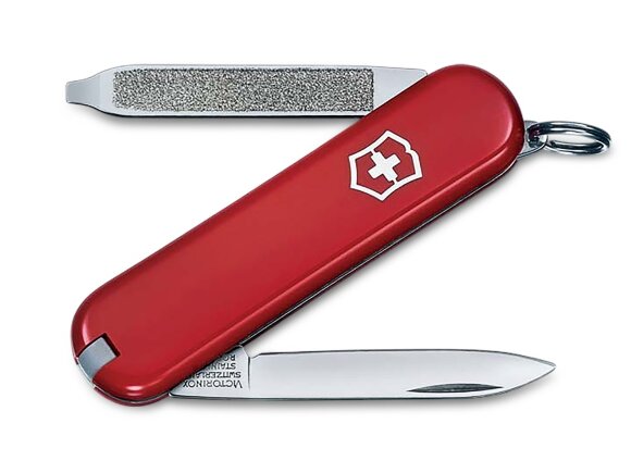 Нож-брелок VICTORINOX Escort, 58 мм, 6 функций, красный Нож-брелок VICTORINOX Escort, 58 мм, 6 функций, красный