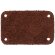 Лейбл кожаный Beta, S, коричневый