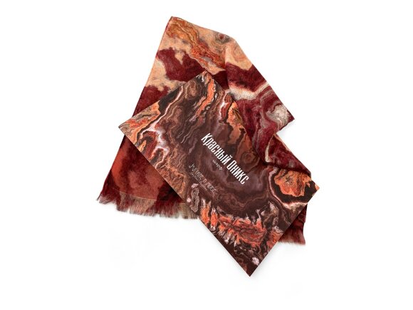 Мужской шарф Красный Оникс Мужской шарф Красный Оникс