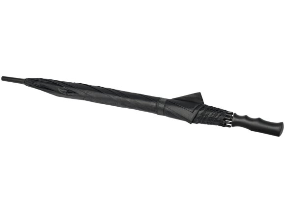 23-дюймовый ветрозащитный полуавтоматический зонт Bella, черный 23-дюймовый ветрозащитный полуавтоматический зонт Bella, черный