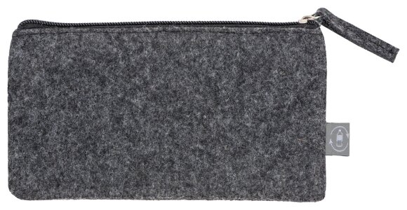 Пенал из RPET-фетра Felt, серый Пенал из RPET-фетра Felt, серый