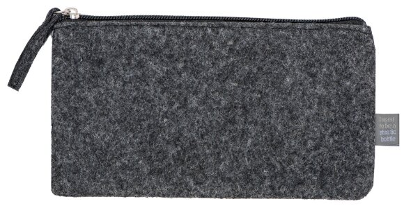 Пенал из RPET-фетра Felt, серый Пенал из RPET-фетра Felt, серый
