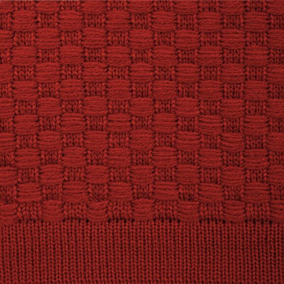 Плед Sheerness, коричневый (терракота)