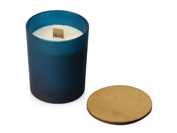 Свеча соевая ароматическая в стекле Niort, синяя