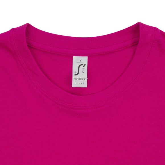 Футболка унисекс Regent 150, ярко-розовая (фуксия) Футболка унисекс Regent 150, ярко-розовая (фуксия)