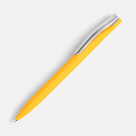 Ручка шариковая Pin Soft Touch, желтая Ручка шариковая Pin Soft Touch, желтая