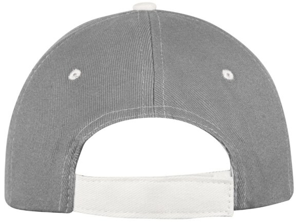 Бейсболка New Castle 6-ти панельная, серый/белый