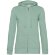 Толстовка на молнии с капюшоном женская BNC Inspire (Organic), серо-зеленая