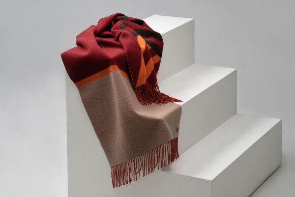 Палантин Charming, коричневый с оранжевым Палантин Charming, коричневый с оранжевым