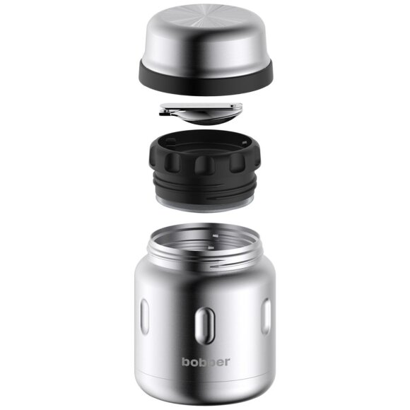 Термос для еды Jerrycan 470, вакуумный, стальной матовый Термос для еды Jerrycan 470, вакуумный, стальной матовый