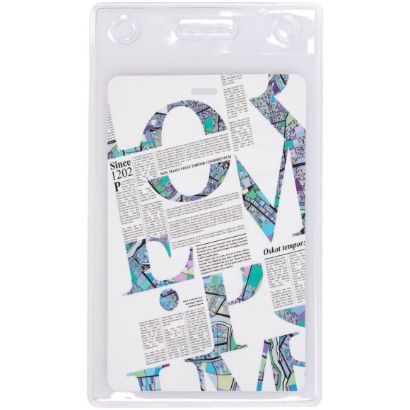 Карман для бейджа Lucent, вертикальный Карман для бейджа Lucent, вертикальный