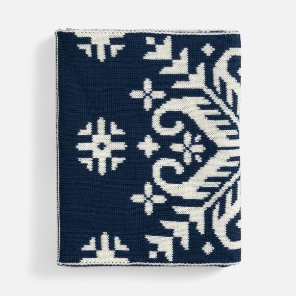 Шарф Wintertude L, синий с белым