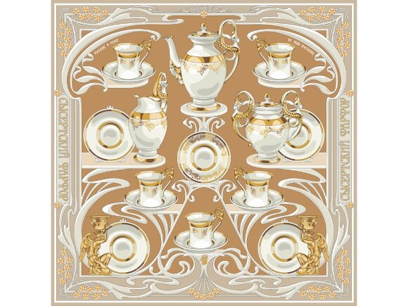 Платок Сысертский фарфор Платок Сысертский фарфор