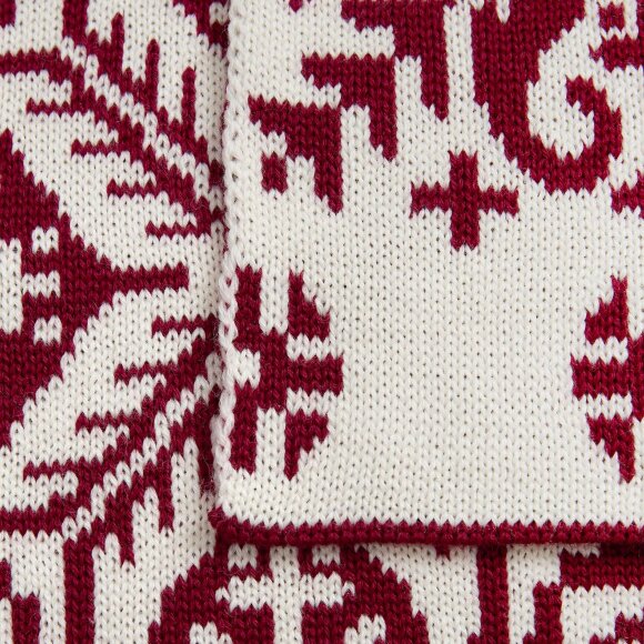 Шарф Wintertude L, красный с белым