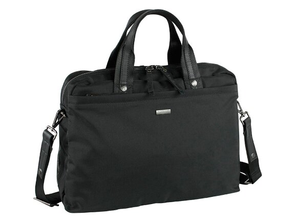 Сумка-портфель BUGATTI Contratempo 13'', чёрная, нейлон, 38х10х28 см, 9 л Сумка-портфель BUGATTI Contratempo 13'', чёрная, нейлон, 38х10х28 см, 9 л
