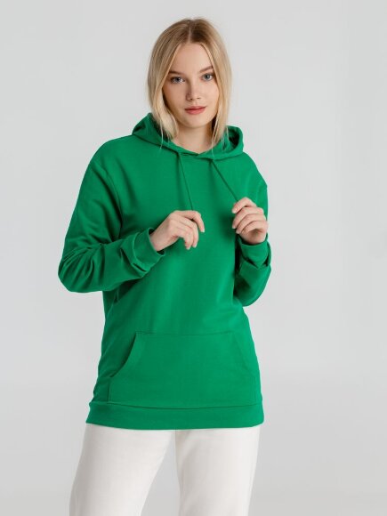 Толстовка с капюшоном унисекс Hoodie, зеленая Толстовка с капюшоном унисекс Hoodie, зеленая