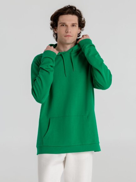 Толстовка с капюшоном унисекс Hoodie, зеленая Толстовка с капюшоном унисекс Hoodie, зеленая