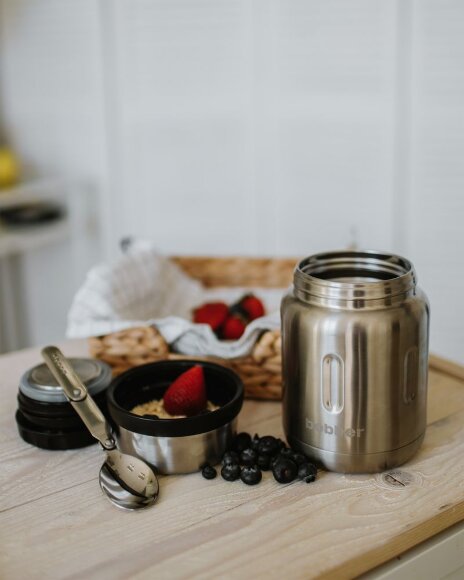 Термос для еды Jerrycan 700, вакуумный, стальной матовый Термос для еды Jerrycan 700, вакуумный, стальной матовый