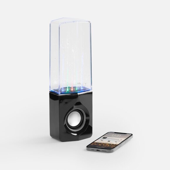 Bluetooth-колонка с поющим фонтаном Fuente, черная Bluetooth-колонка с поющим фонтаном Fuente, черная