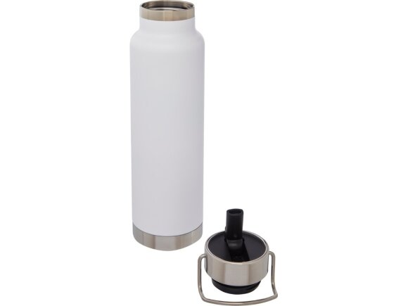 Спортивная бутылка Thor объемом 750 мл с медной обшивкой и вакуумной изоляцией, белый