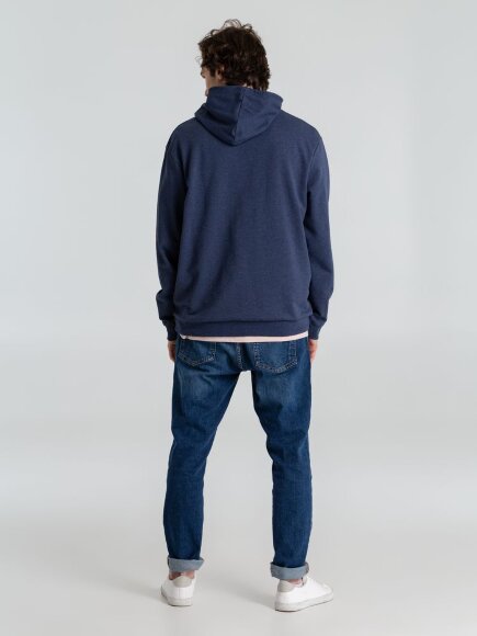 Толстовка с капюшоном унисекс Hoodie, синий меланж Толстовка с капюшоном унисекс Hoodie, синий меланж