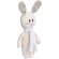 Мягкая игрушка Beastie Toys, заяц с белым шарфом
