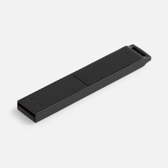 Флешка markBright Black с синей подсветкой, 32 Гб