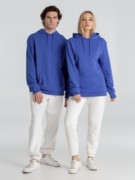 Толстовка с капюшоном унисекс Hoodie, ярко-синий меланж Толстовка с капюшоном унисекс Hoodie, ярко-синий меланж