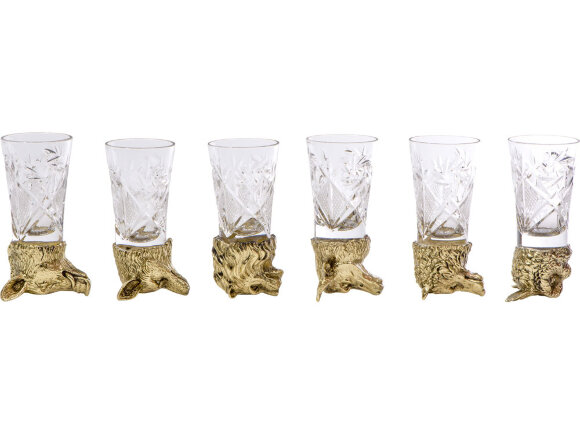 Подарочный набор Русская охота, темно-коричневый/молочный