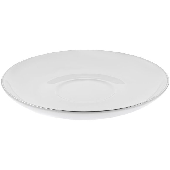 Кофейная пара Select, белая с серебристой отводкой Кофейная пара Select, белая с серебристой отводкой