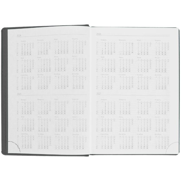 Ежедневник Mobile на заказ, недатированный, черно-зеленый